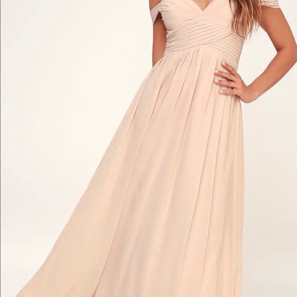 💕 Lulus Maxi Dress - Blush Pink - Size L - NWT